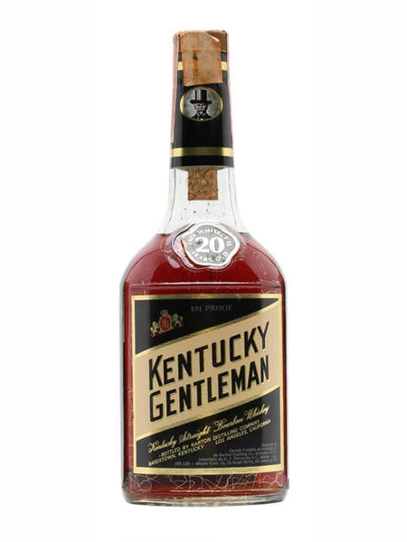Kentucky Gentleman 20 Year Old Bourbon 101 Proof Bottled 1970s