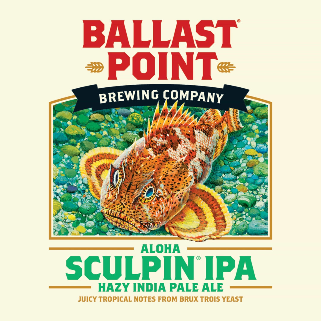 Ballast Point Aloha Sculpin Hazy IPA 6pk cans - Flask Fine Wine & Whisky