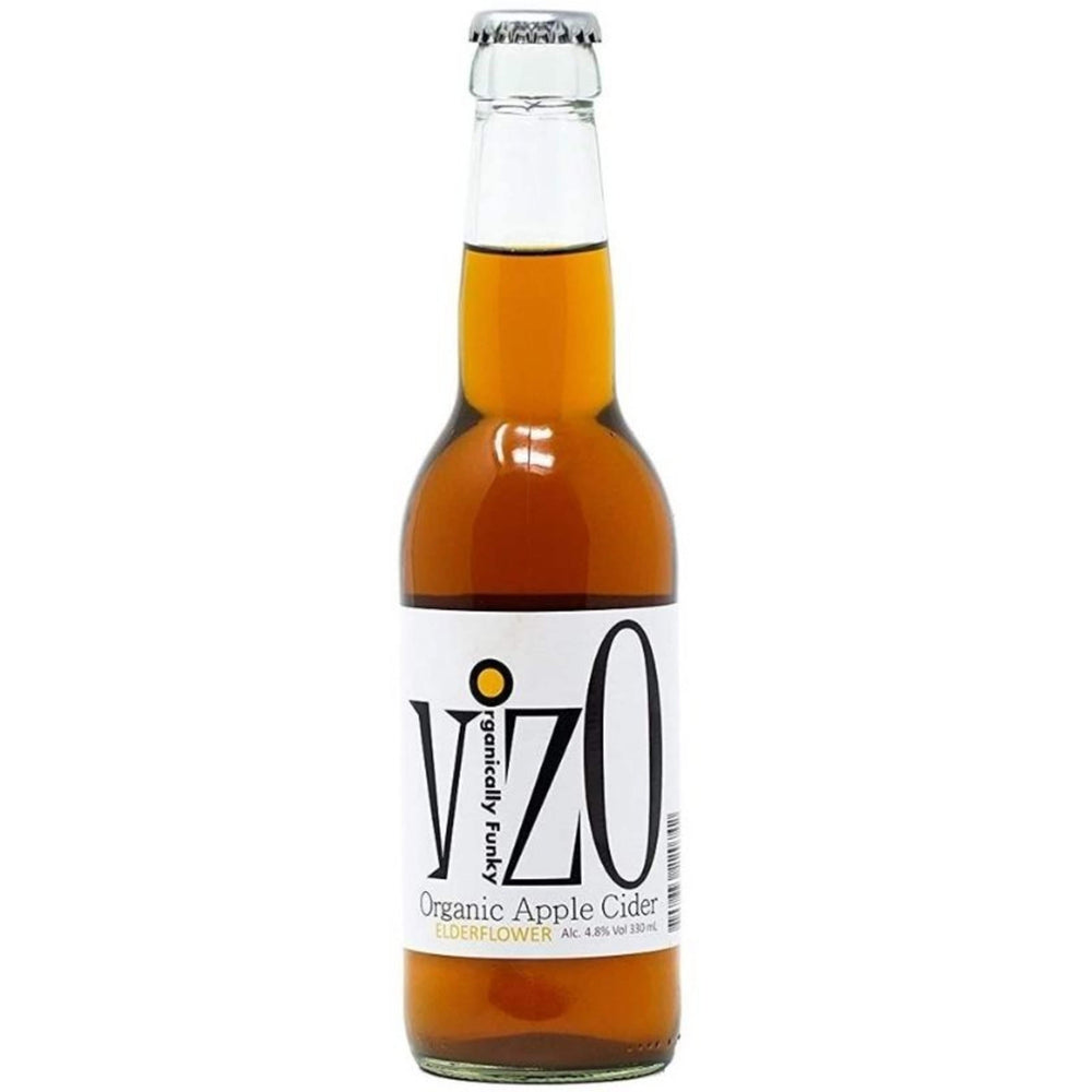 VIZO Organic Elderflower Cider 330ml - Flask Fine Wine & Whisky