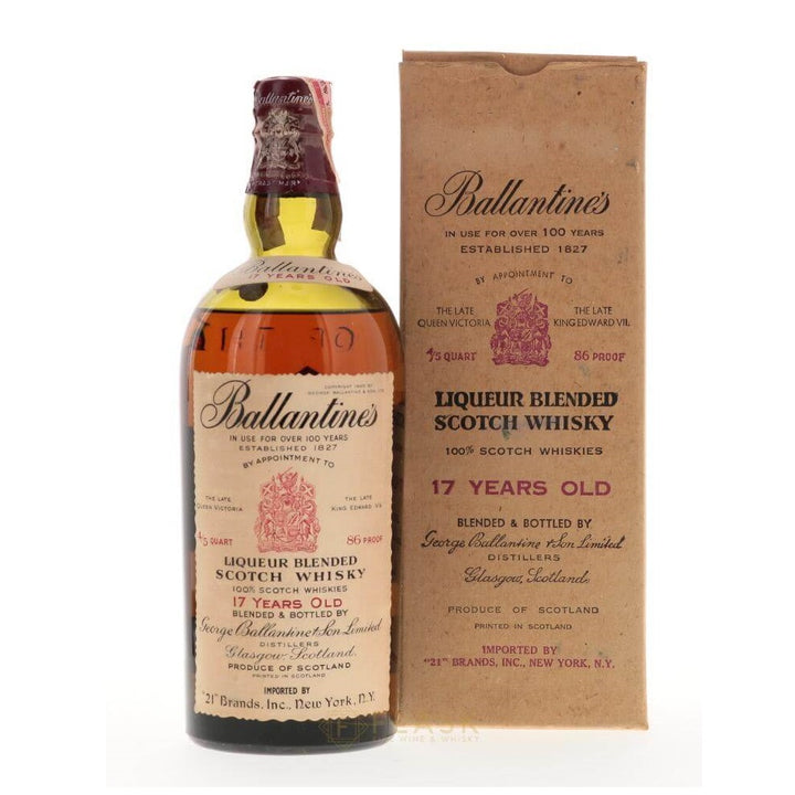 Ballantine's 17 Year Old 1940s [Original Box] - Flask Fine Wine & Whisky