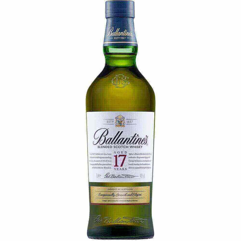 Ballantines Blended Scotch Whiskey Aged 17 years - Flask Fine Wine & Whisky