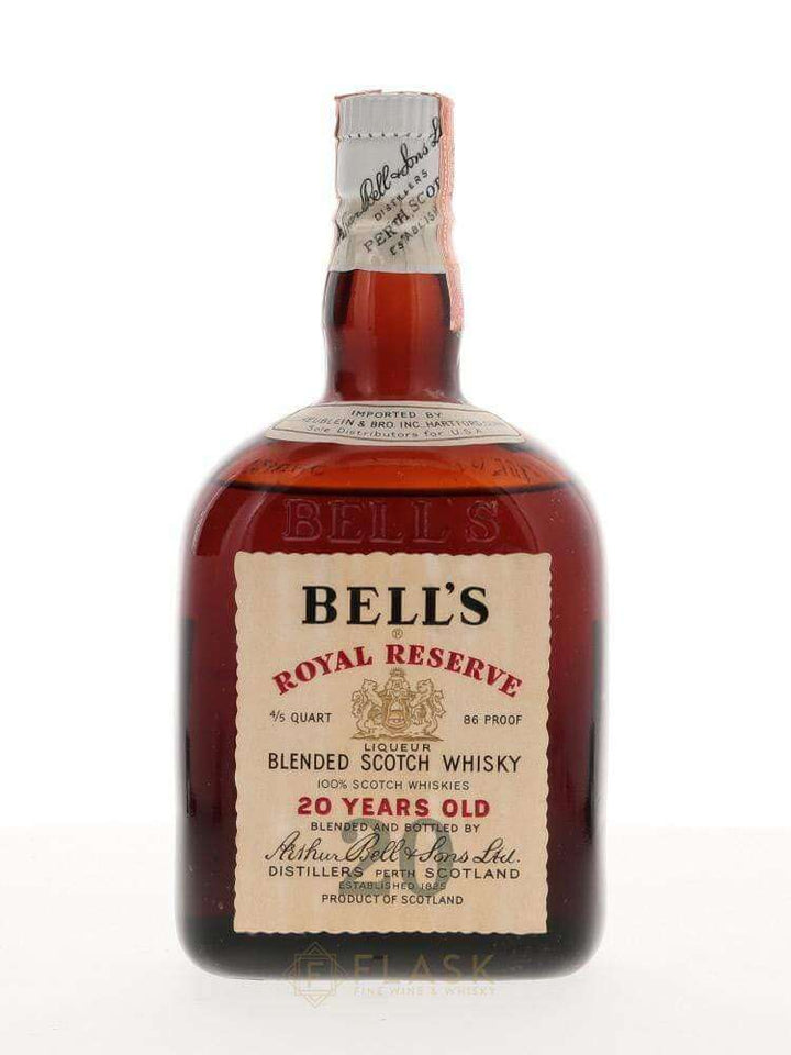 Bell's 20 Year Old Royal Reserve 1960s - Flask Fine Wine & Whisky