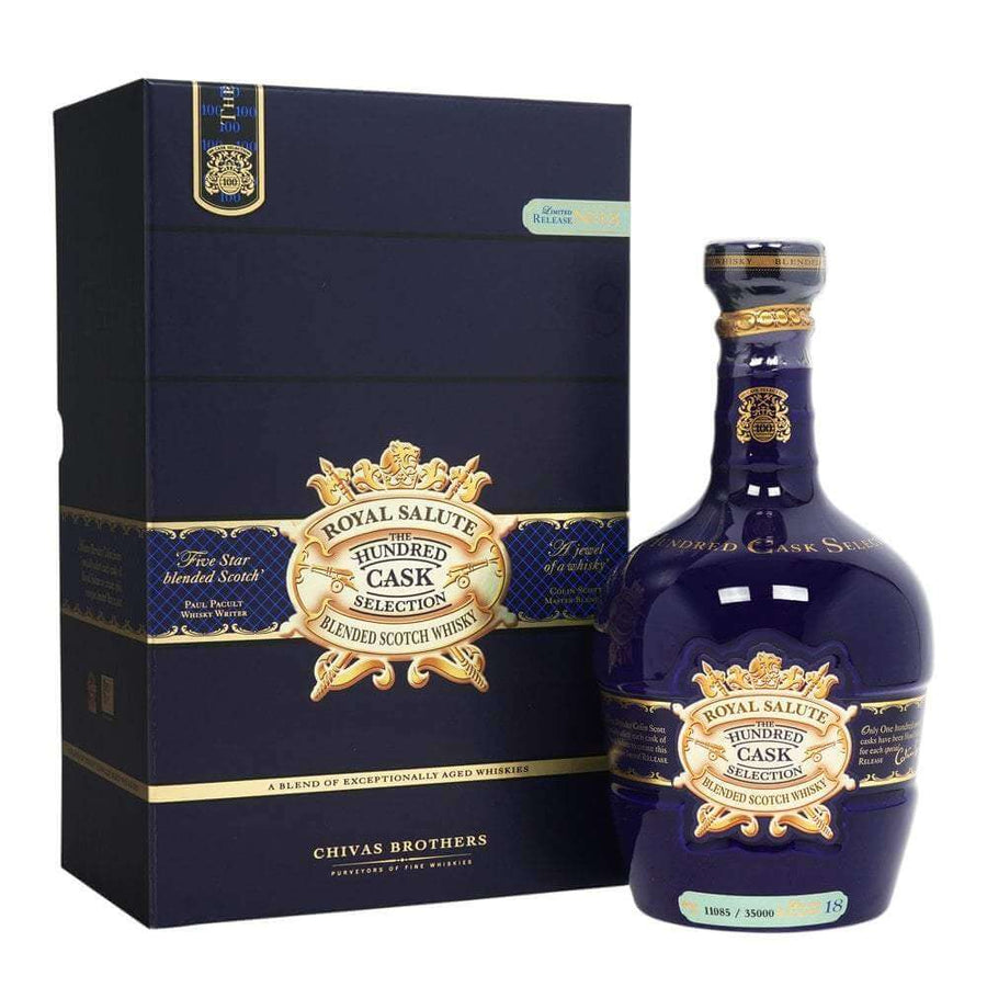 Chivas Regal Royal Salute Hundred Cask Blended Scotch Whisky - Flask Fine Wine & Whisky