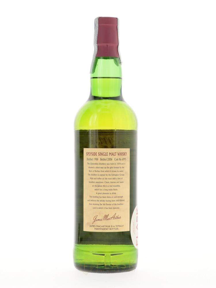 Glenrothes 1988 18 Year Old James MacArthurs Old Masters Cask #6995 Single Malt - Flask Fine Wine & Whisky