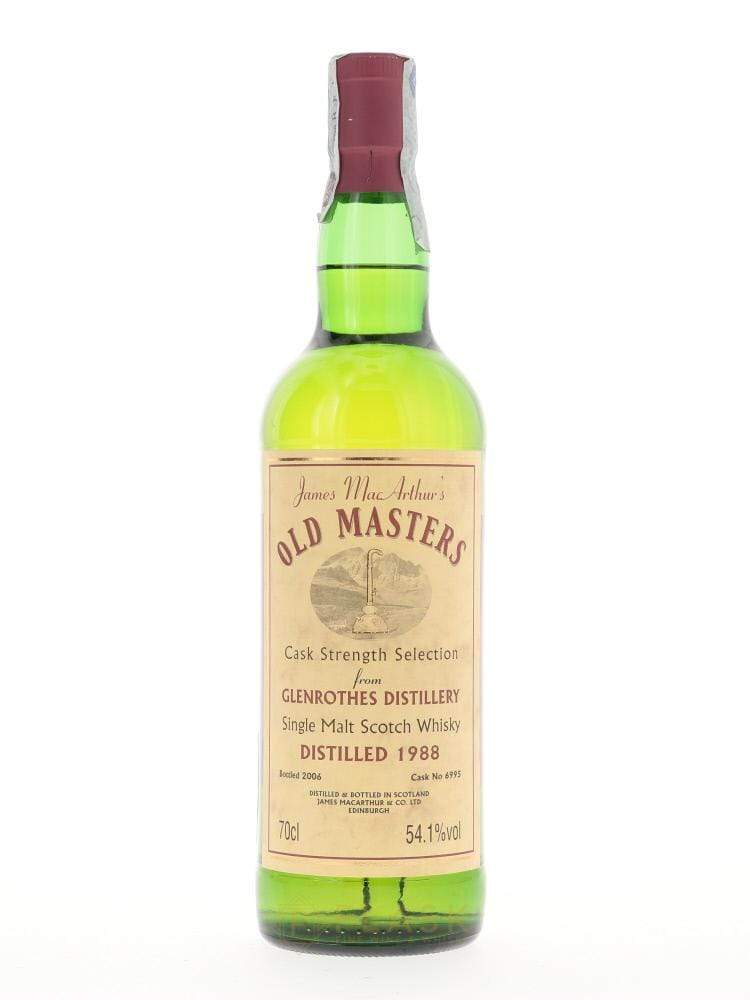 Glenrothes 1988 18 Year Old James MacArthurs Old Masters Cask #6995 Single Malt - Flask Fine Wine & Whisky
