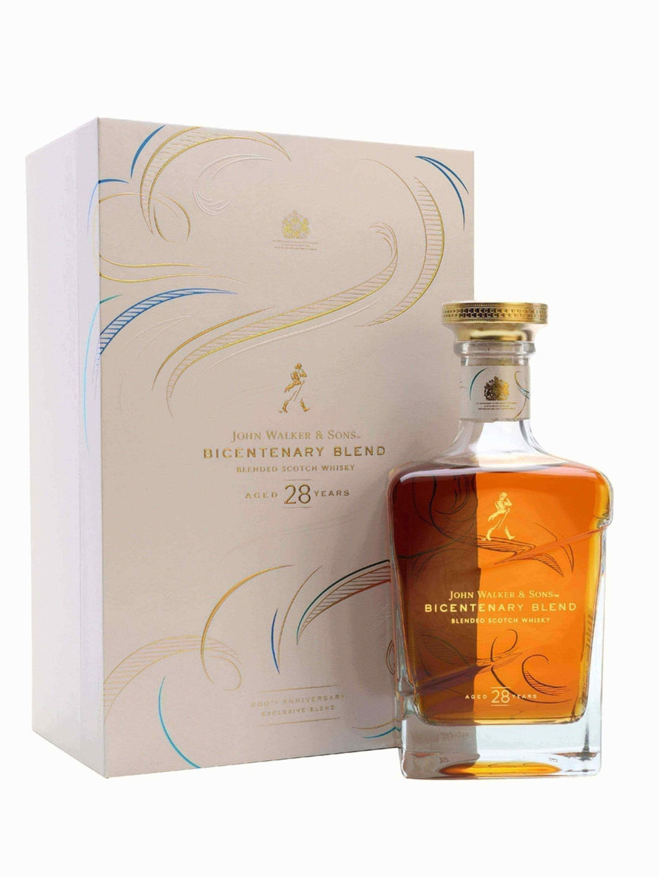 John Walker & Sons Bicentenary Blend 28 Year Old - Flask Fine Wine & Whisky