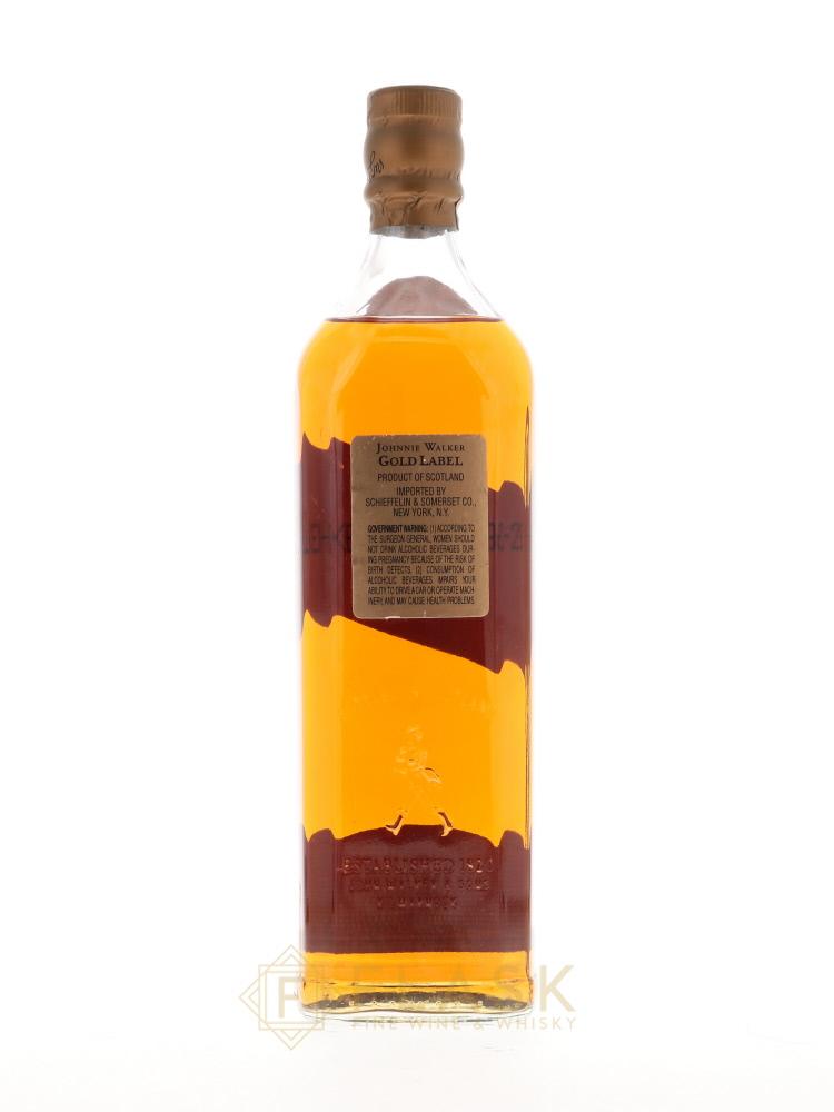 Johnnie Walker Gold Label 18 Year Old 1 Litre 1990s - Flask Fine Wine & Whisky
