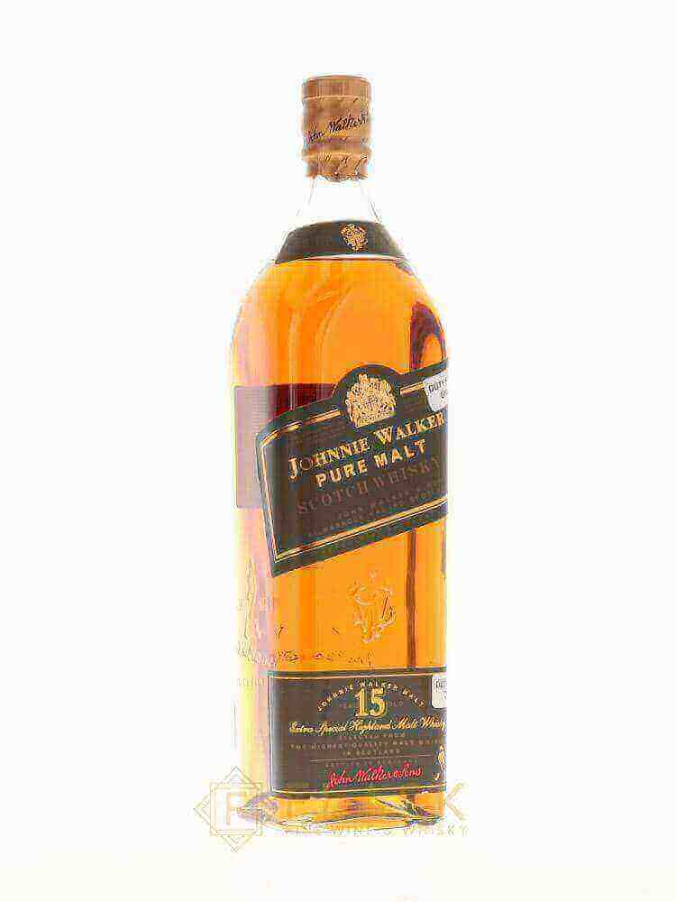 Johnnie Walker Pure Malt 15 Year Old ''Green Label'' 1 Liter - Flask Fine Wine & Whisky