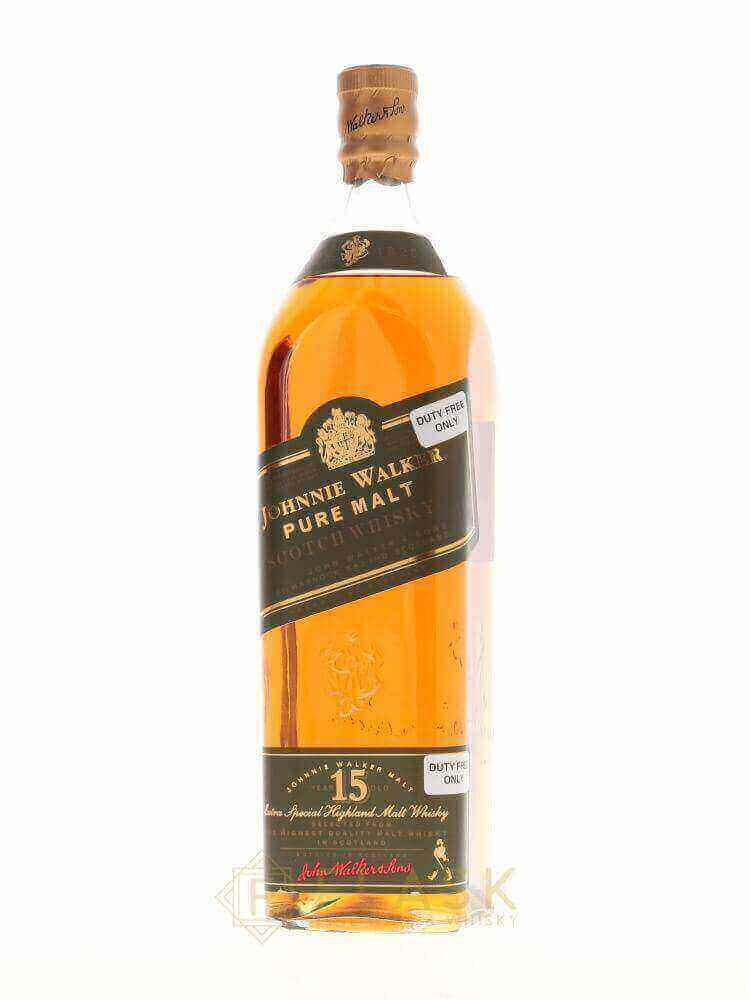 Johnnie Walker Pure Malt 15 Year Old ''Green Label'' 1 Liter - Flask Fine Wine & Whisky