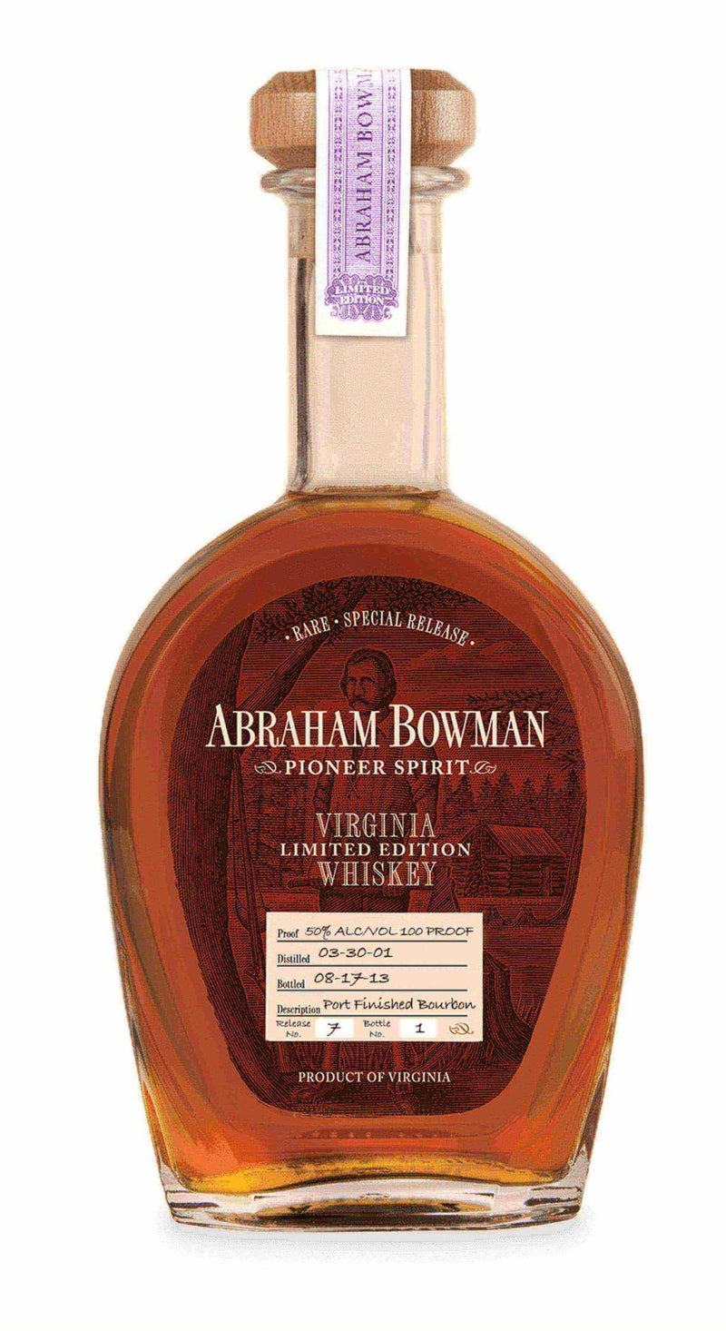 Abraham Bowman Port Finished Bourbon 2001 Autographed - Flask Fine Wine & Whisky