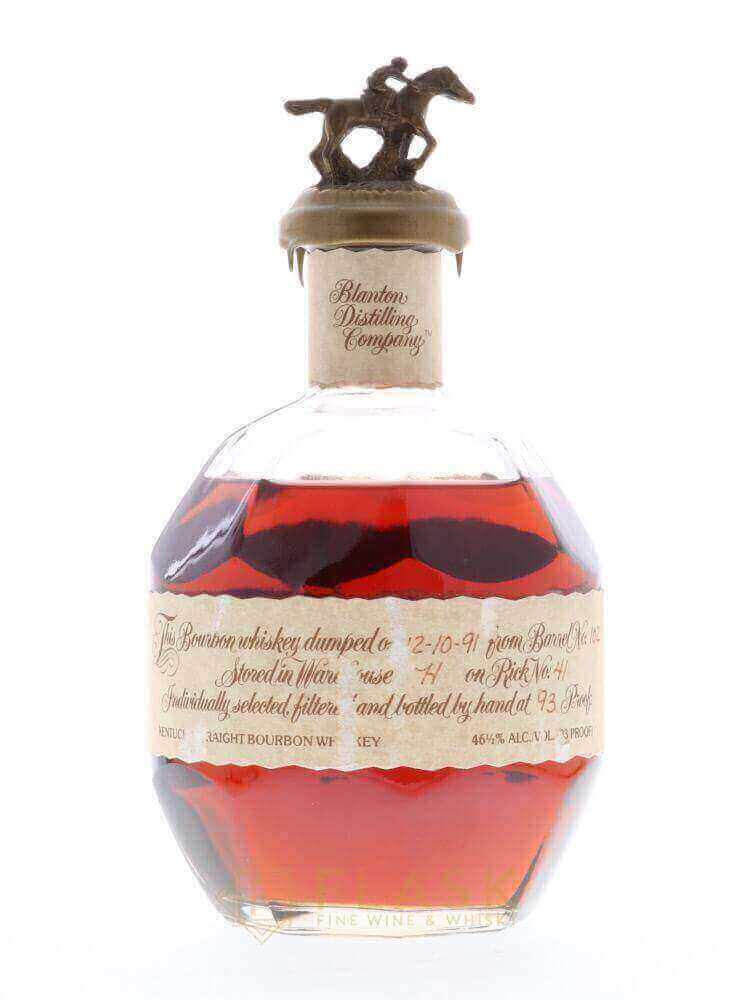 Blantons Bourbon bottled 12/10/ 1991 - Flask Fine Wine & Whisky