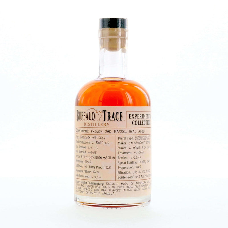 Buffalo Trace Experimental Collection French Oak Barrel Head Aged 375ml - Flask Fine Wine & Whisky