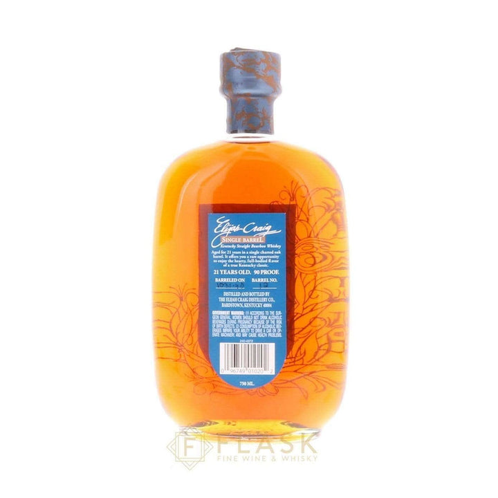 Elijah Craig 21 Year Bourbon Single Barrel 1990 - Flask Fine Wine & Whisky