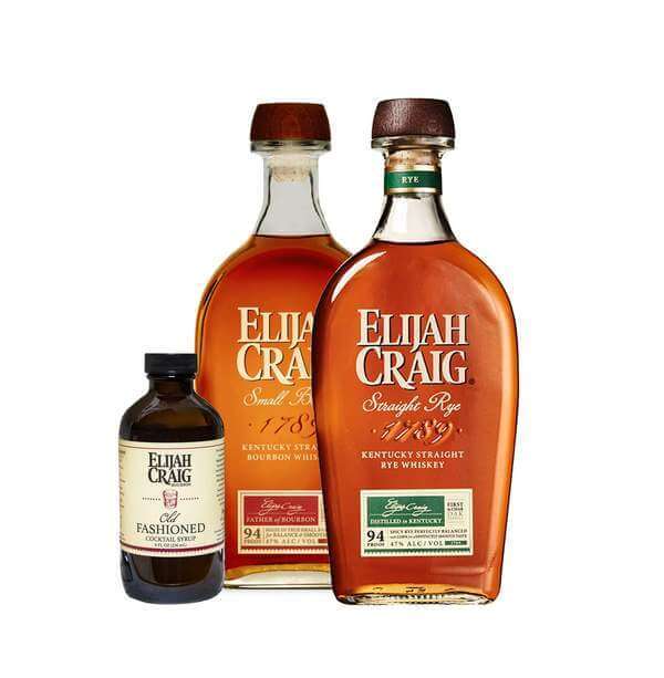 Elijah Craig Small Batch Bourbon & Rye Old Fashioned Combo - Flask Fine Wine & Whisky