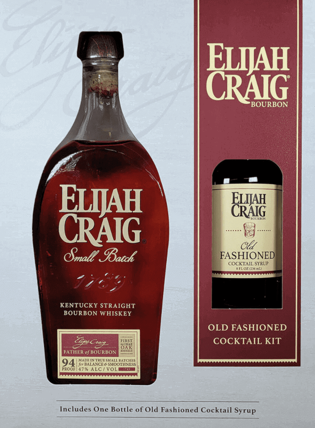 Elijah Craig Small Batch Bourbon Old Fashioned Gift Set - Flask Fine Wine & Whisky