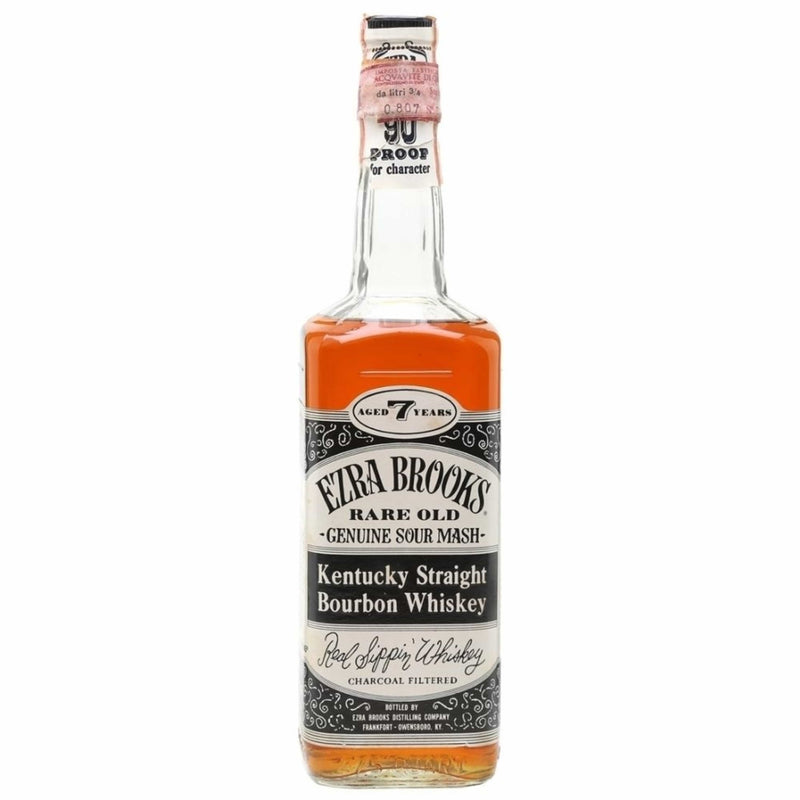 Ezra Brooks 90pf 7 Year Old Decanter b. 1970s - Flask Fine Wine & Whisky