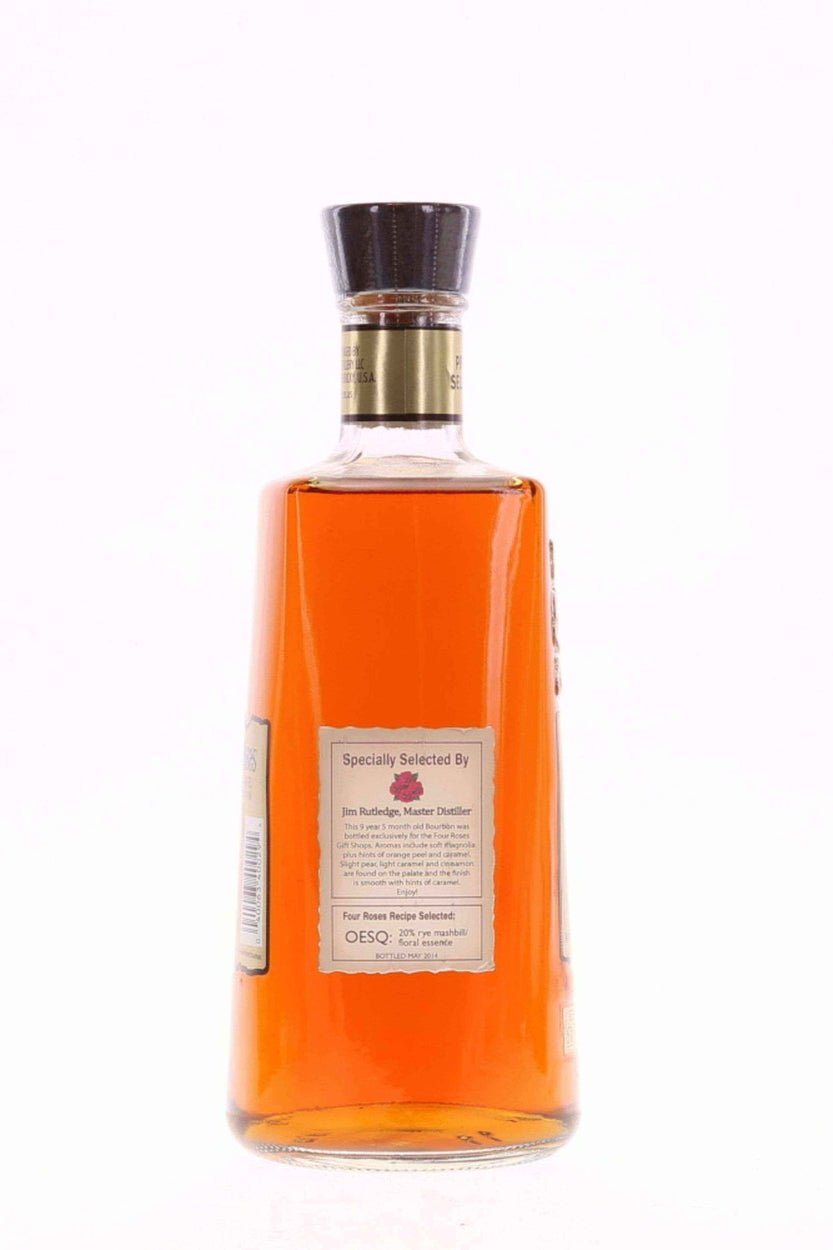 Jim Rutledge Four Roses Four Roses Single Barrel Bourbon Barrel Strength OESQ Selected by Jim ...