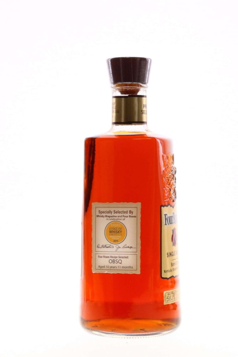 Four Roses Whisky Magazine Icons 2015 Single Barrel OBSQ RN Aged 10 Year 11 Months 58.1% - Flask Fine Wine & Whisky