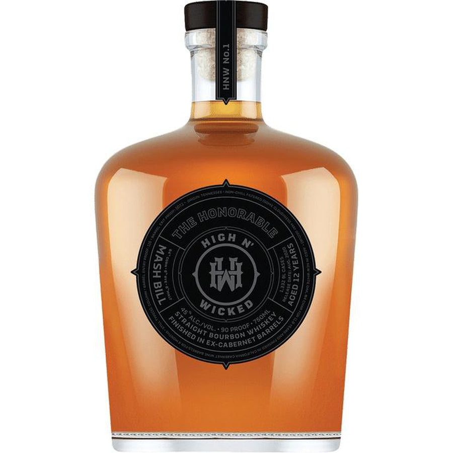 High N' Wicked 12yr The Honorable Straight Bourbon Whiskey - Flask Fine Wine & Whisky