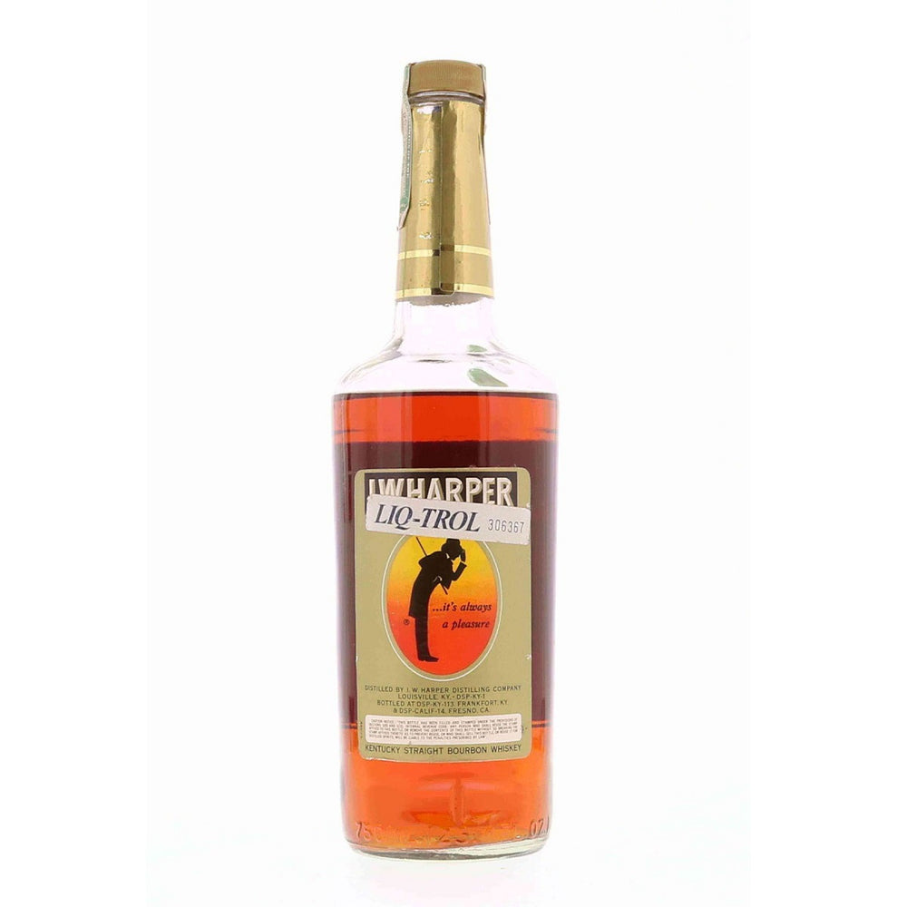 I.W. Harper Bottled in Bond Straight Bourbon Whiskey 100 Proof 1974 - Flask Fine Wine & Whisky