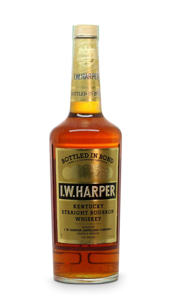 I.W. Harper Kentucky Straight Bourbon 100 Proof Bottled in Bond 1973 - Flask Fine Wine & Whisky