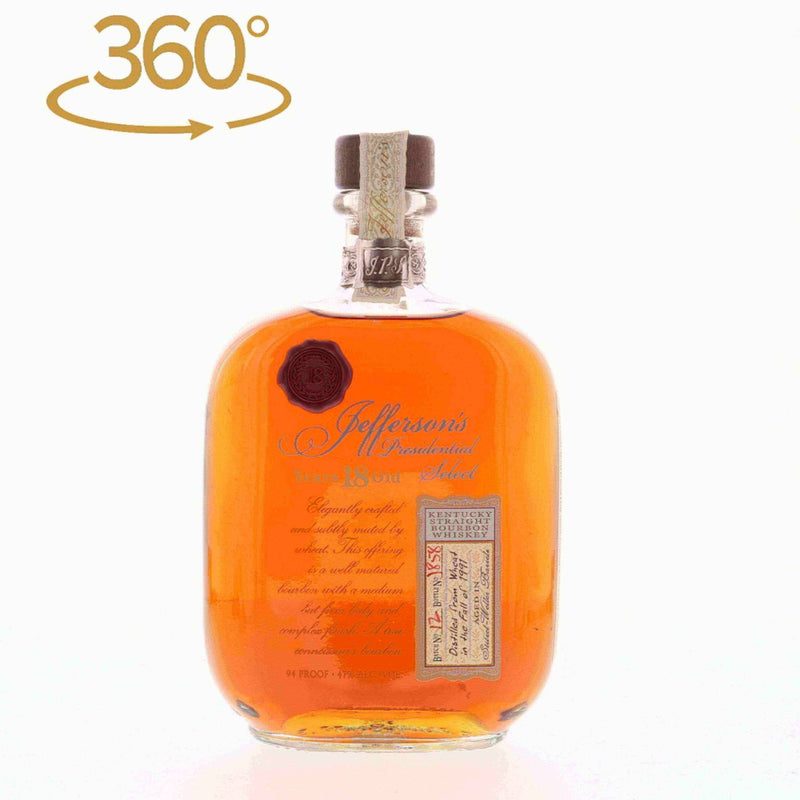Jeffersons Presidential Select 18 Year Old Bourbon Batch 12 - Flask Fine Wine & Whisky