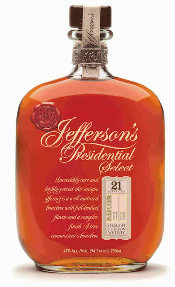 Jeffersons Presidential Select 21 Year Old Bourbon - Flask Fine Wine & Whisky