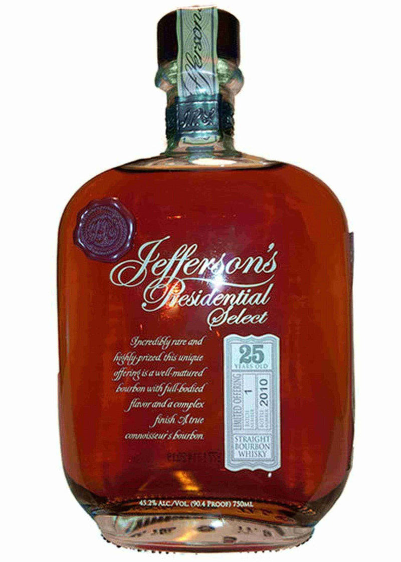 Jeffersons Presidential Select 25 Year Old Bourbon - Flask Fine Wine & Whisky