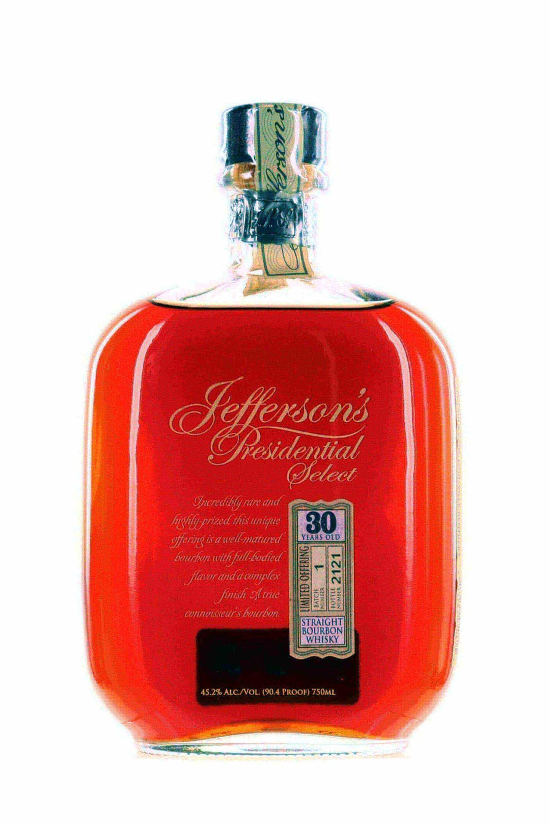 Jeffersons Presidential Select 30 Year Old Bourbon Batch 1 - Flask Fine Wine & Whisky