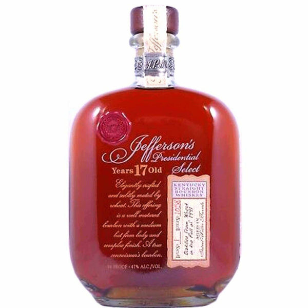 Jeffersons Presidential Select Bourbon 17 Year Batch 13 - Flask Fine Wine & Whisky