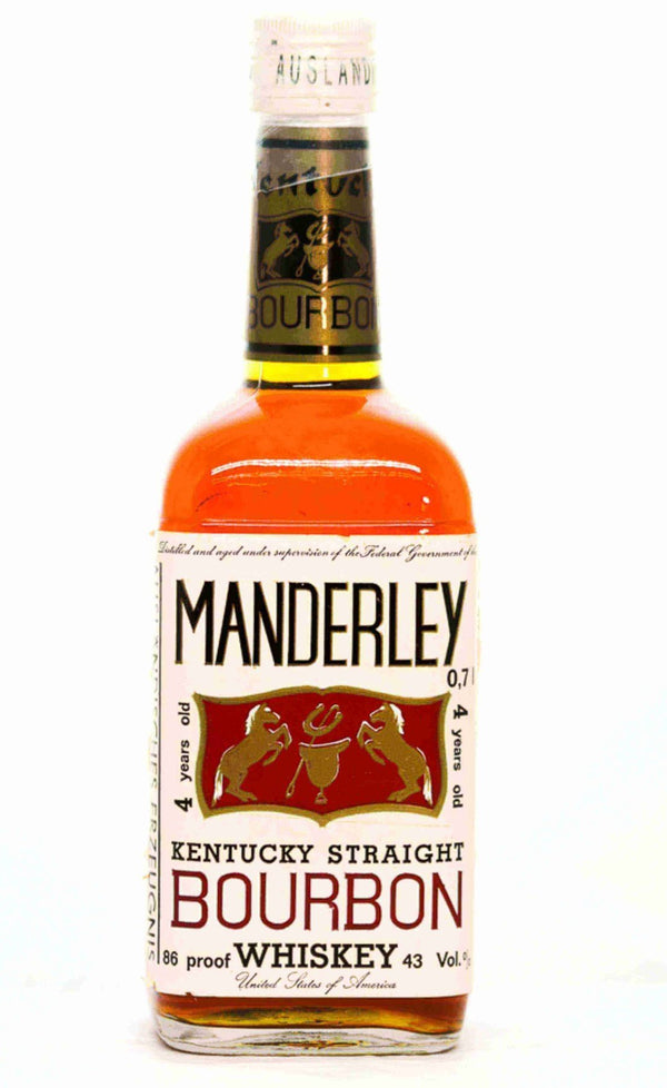 Manderley Four Year Old Kentucky Straight Bourbon 1980s - Flask Fine Wine & Whisky