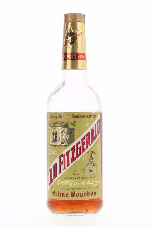 Old Fitzgerald Prime Bourbon Whiskey 86 Proof 6 year Old Low Fill - Flask Fine Wine & Whisky