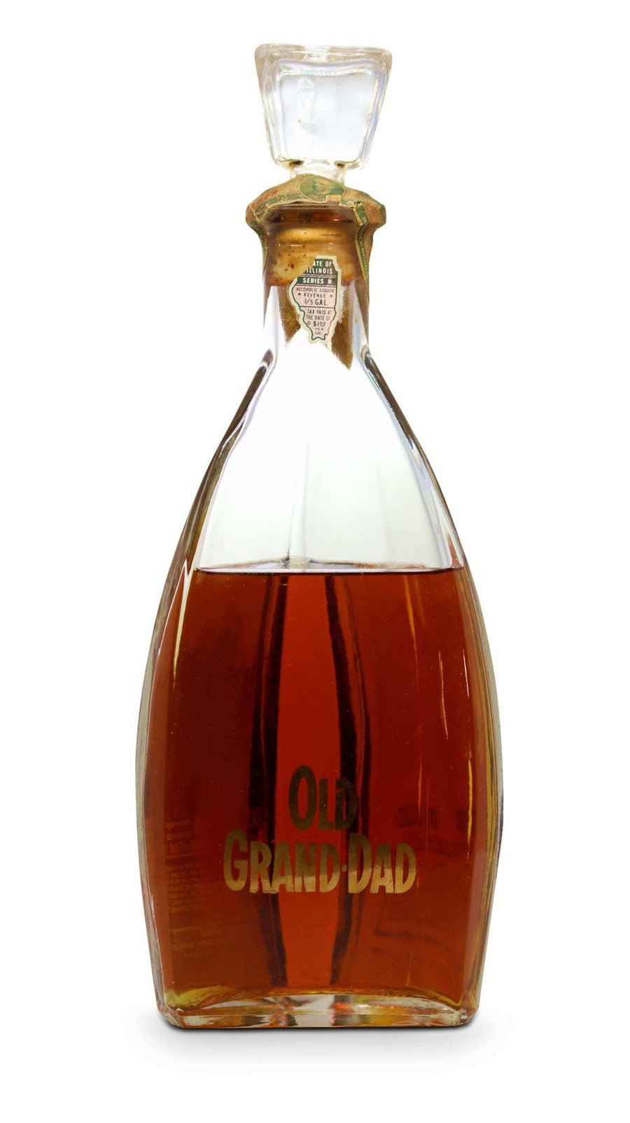 Old Grand Dad Bourbon 1954 Bottled in Bond Decanter - Flask Fine Wine & Whisky