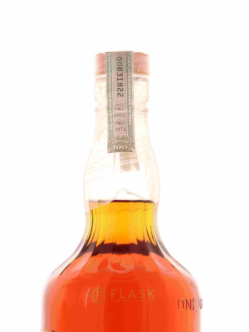 Old Grand Dad Bourbon 1966 100 Proof Bottled in Bond 1 Quart - Flask Fine Wine & Whisky