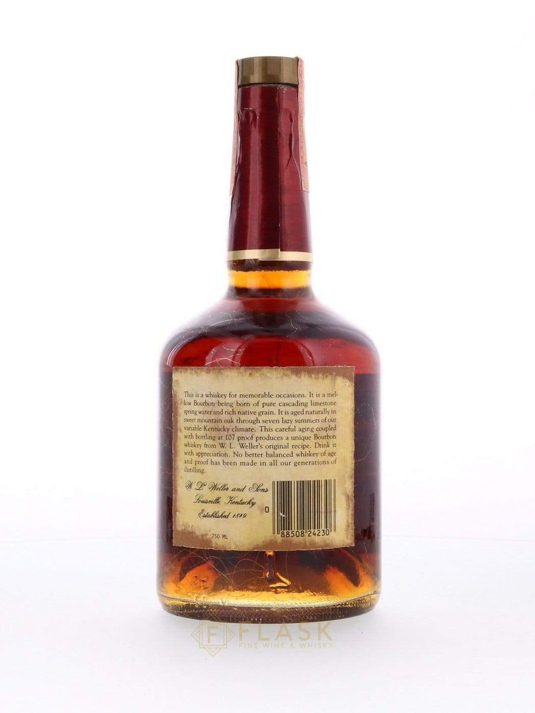 Old Weller Original 107 Proof 7 Year Old Bourbon Gold Vein 1984 Private Label / Stitzel Weller - Flask Fine Wine & Whisky