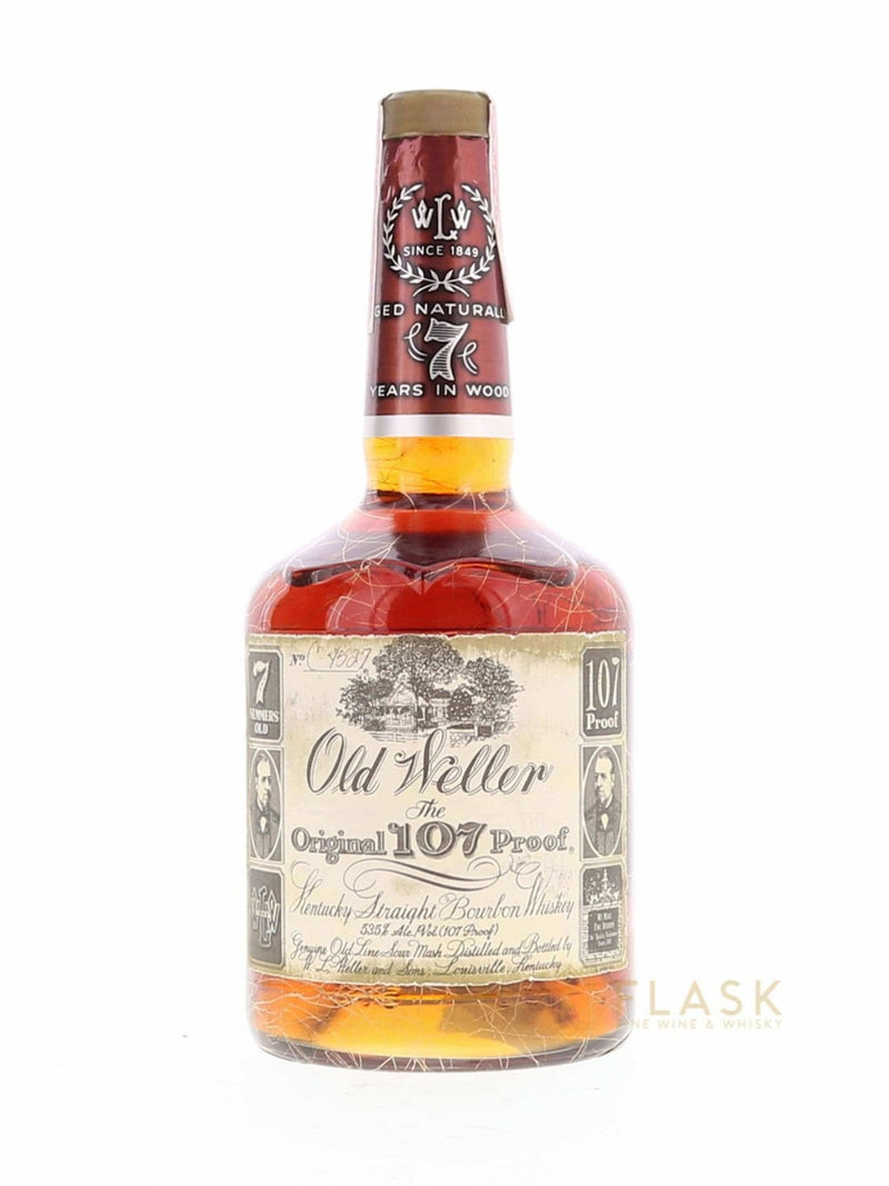 Old Weller Original 107 Proof 7 Year Old Bourbon Gold Vein Stitzel Weller /Export - Flask Fine Wine & Whisky