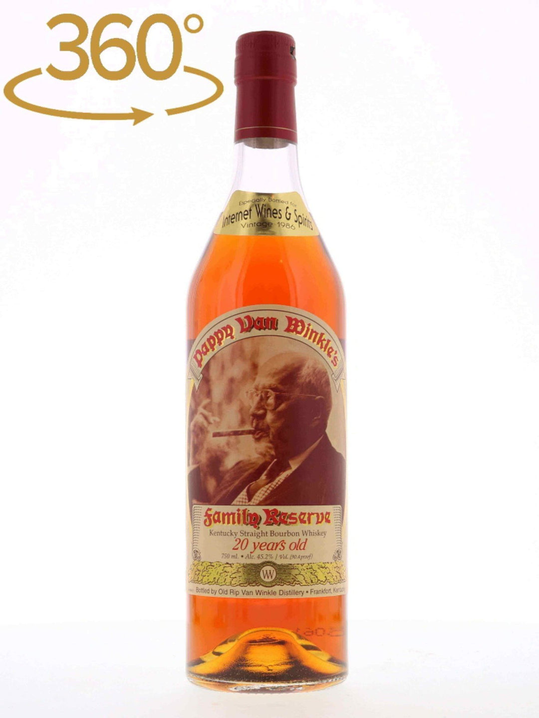 Pappy Van Winkle 20 Year Old Bourbon / Unfiltered I.W Single Cask 1986 / Stitzel Weller - Flask Fine Wine & Whisky