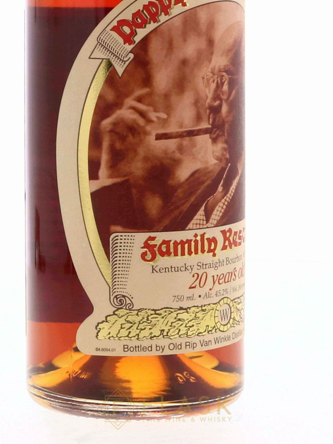 Pappy Van Winkle Family Reserve 20 Year Old Bourbon Pre-2006 / Raised Lettering - Flask Fine Wine & Whisky