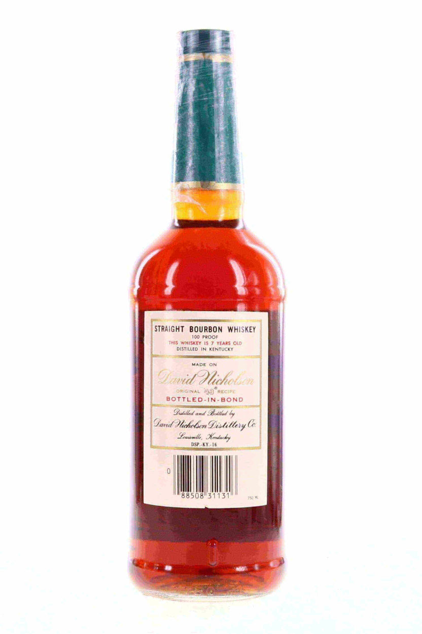 Stitzel Weller David Nicholson 7 Year Old Bourbon Bottled in Bond b. 1983 - Flask Fine Wine & Whisky