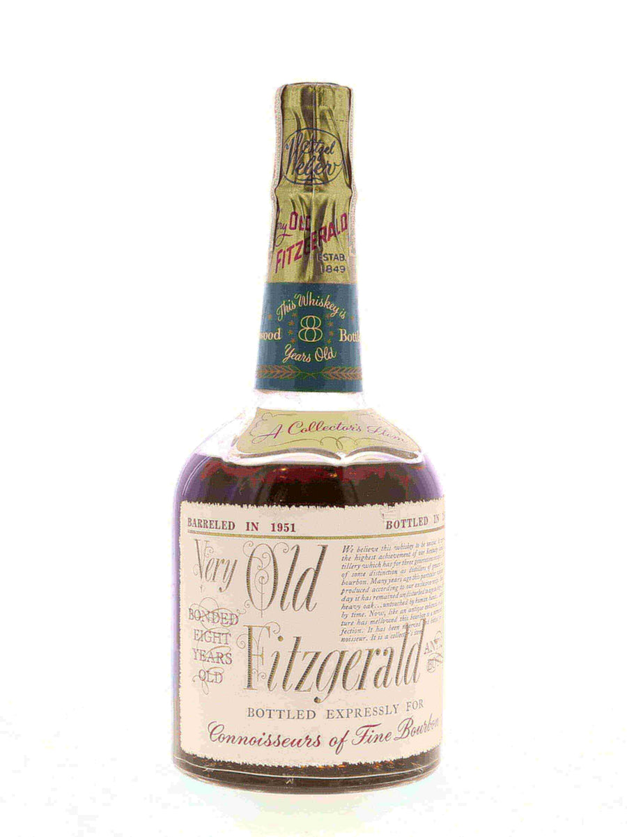 Stitzel Weller Very Old Fitzgerald 1951 8 Year Old Bottled in Bond 4/5 Quart - Flask Fine Wine & Whisky