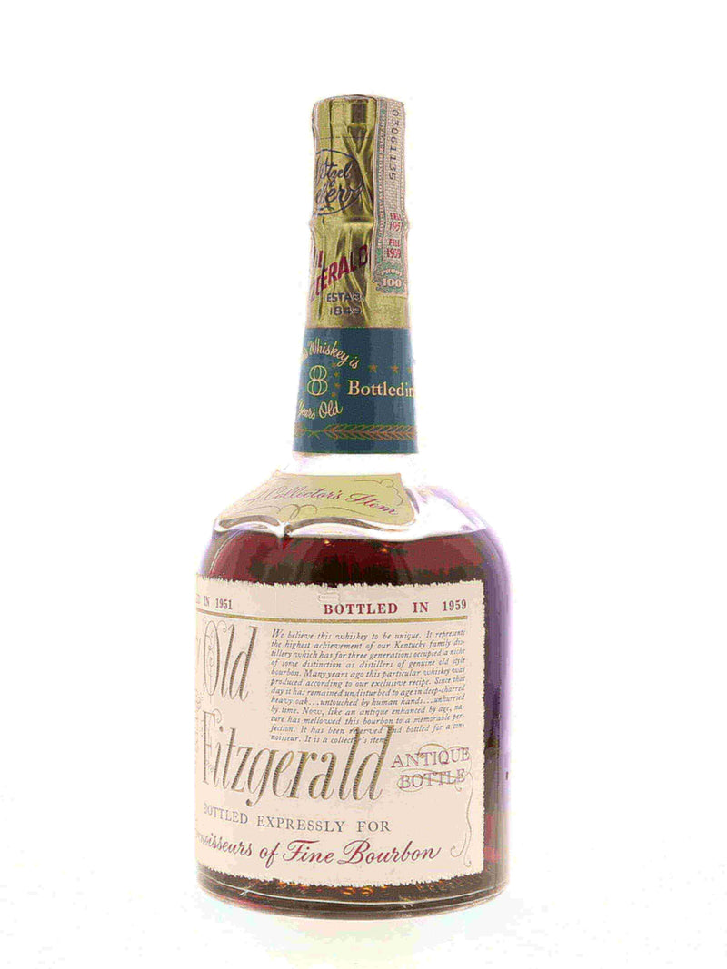 Stitzel Weller Very Old Fitzgerald 1951 8 Year Old Bottled in Bond 4/5 Quart - Flask Fine Wine & Whisky