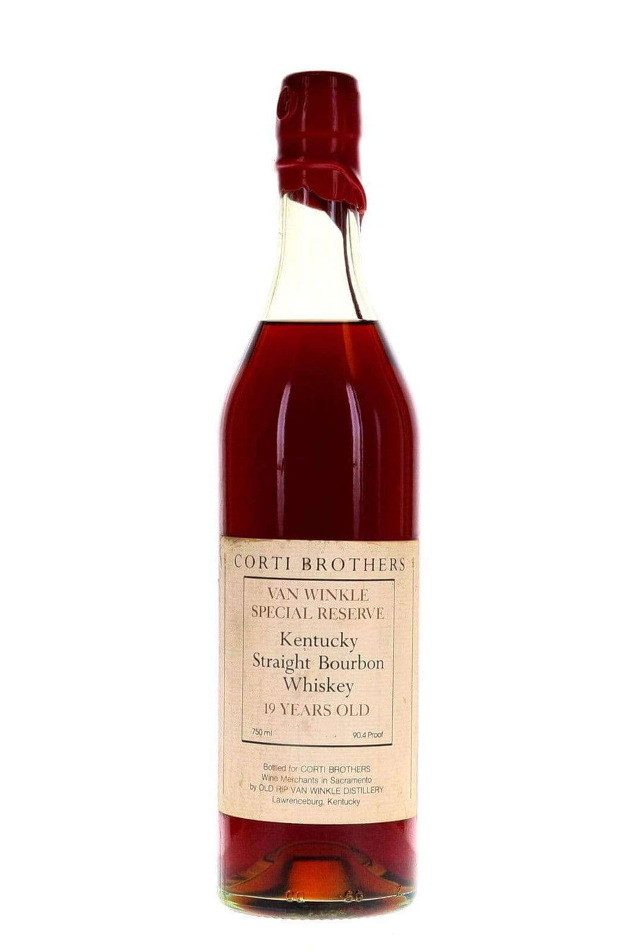 Van Winkle Special Reserve Corti Brothers 19 Year Old Red Wax - Flask Fine Wine & Whisky