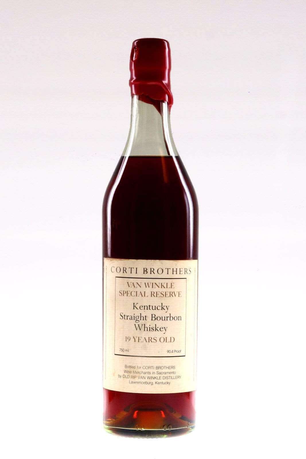 Van Winkle Special Reserve Corti Brothers 19 Year Old Red Wax - Flask Fine Wine & Whisky