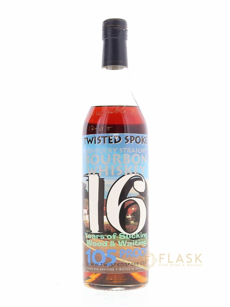 Van Winkle Twisted Spoke 16 Year Old Stitzel-Weller Bourbon 105 Proof Autographed - Flask Fine Wine & Whisky