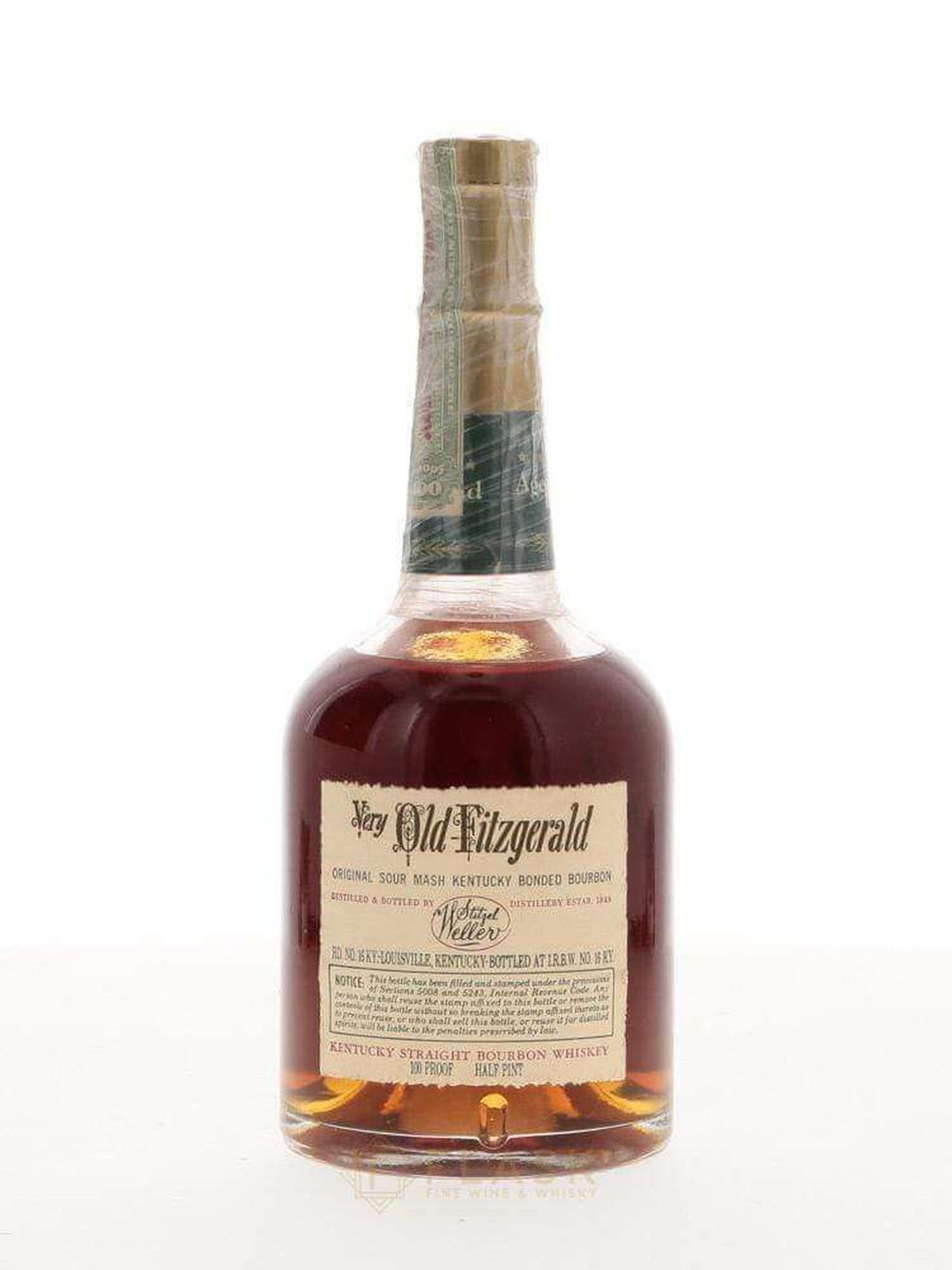 Very Old Fitzgerald 1950 Bottled in Bond 8 Year Old Bourbon 100 Proof / Stitzel-Weller Half Pint - Flask Fine Wine & Whisky