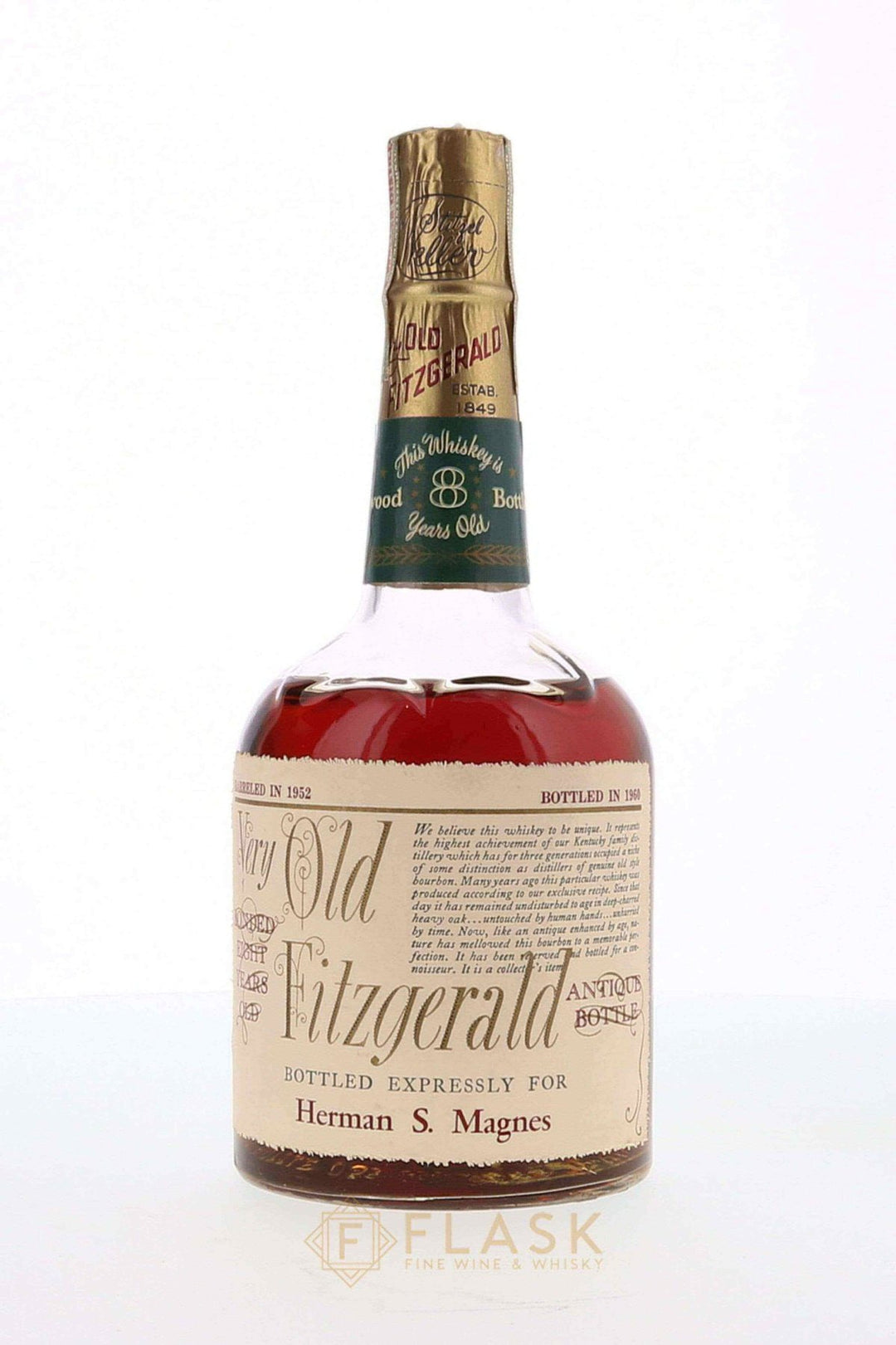 Very Old Fitzgerald 1952 8 Year Old Bourbon for Herman S. Magnes / Stitzel Weller - Flask Fine Wine & Whisky