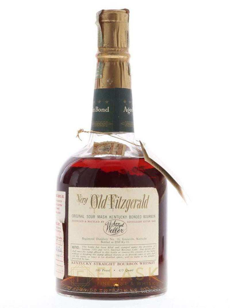 Very Old Fitzgerald 1957 8 Year Old Bourbon Stitzel Weller 4/5 Quart Private Label - Flask Fine Wine & Whisky