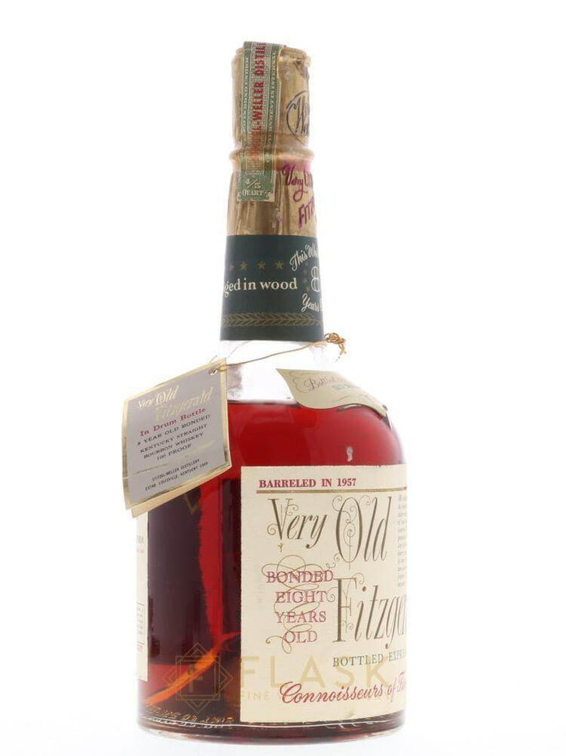 Very Old Fitzgerald 1957 8 Year Old Bourbon Stitzel Weller 4/5 Quart Private Label - Flask Fine Wine & Whisky