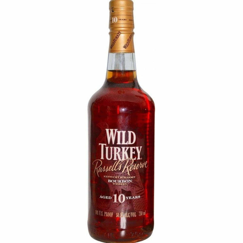 Wild Turkey 10 Year Old Russells Reserve 101 Proof Clear Label - Flask Fine Wine & Whisky
