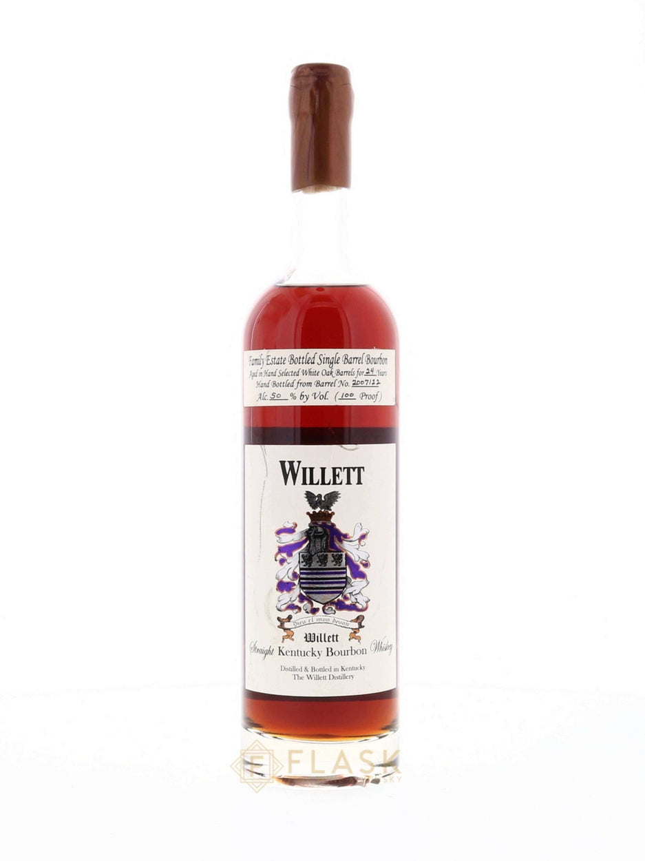 Willett Family Estate 24 Year Old Bourbon 100 Proof Single Barrel #2007/22, Block Letter Wax Top - Flask Fine Wine & Whisky